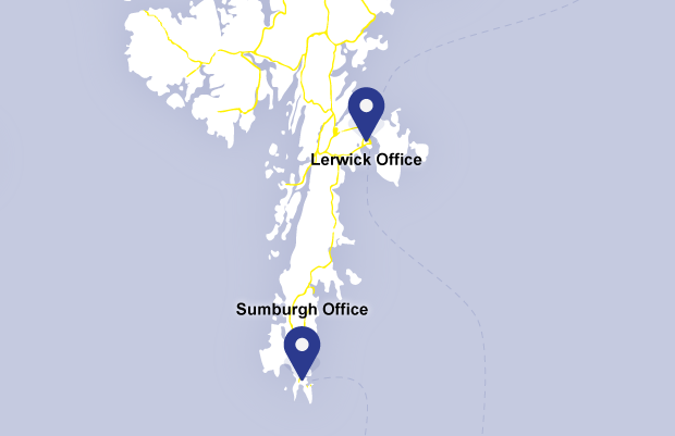 Star Rent-a-car office locations on a map.